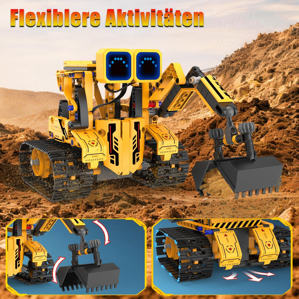 5in1 RC DIY Programming Robots Pro Bricks Set