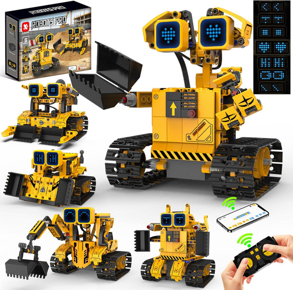5in1 RC DIY Programming Robots Pro Bricks Set