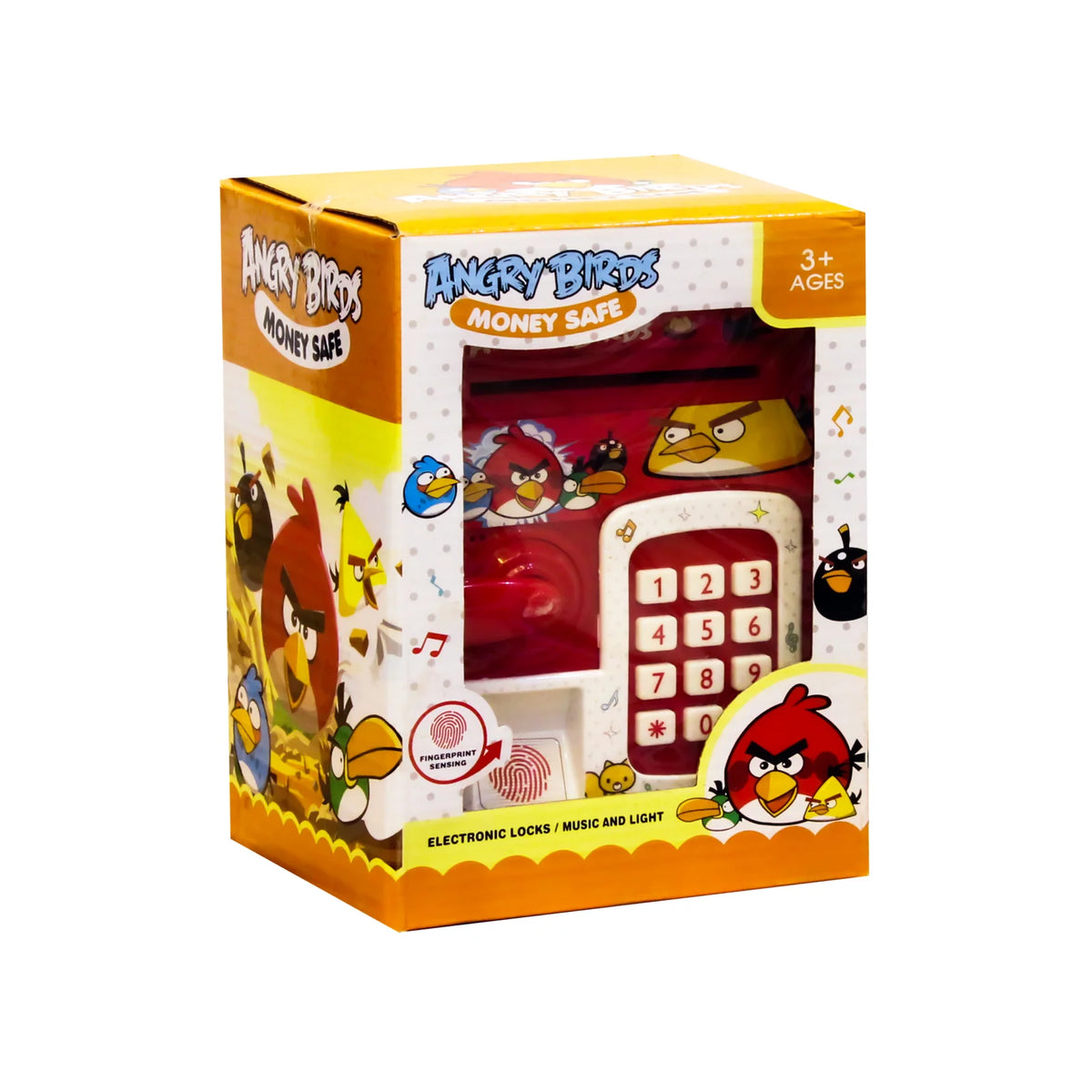 Angry Bird Fingerprint Piggy Bank With Light & Sound