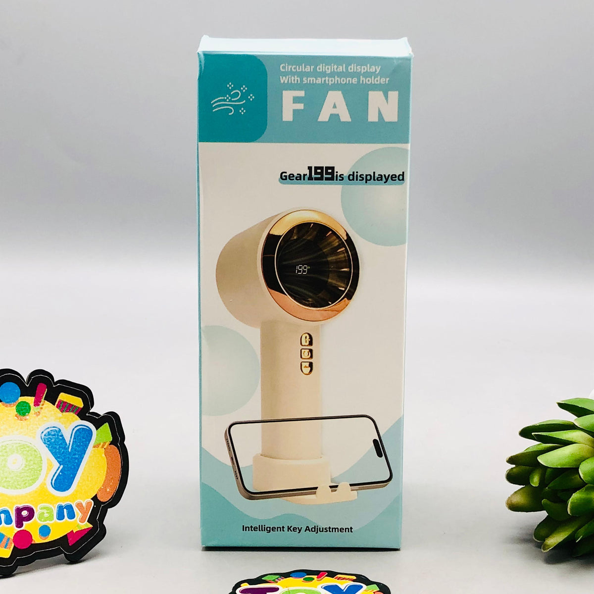 6.5" Rechargeable Circular Digital Display Mini Cooling Fan