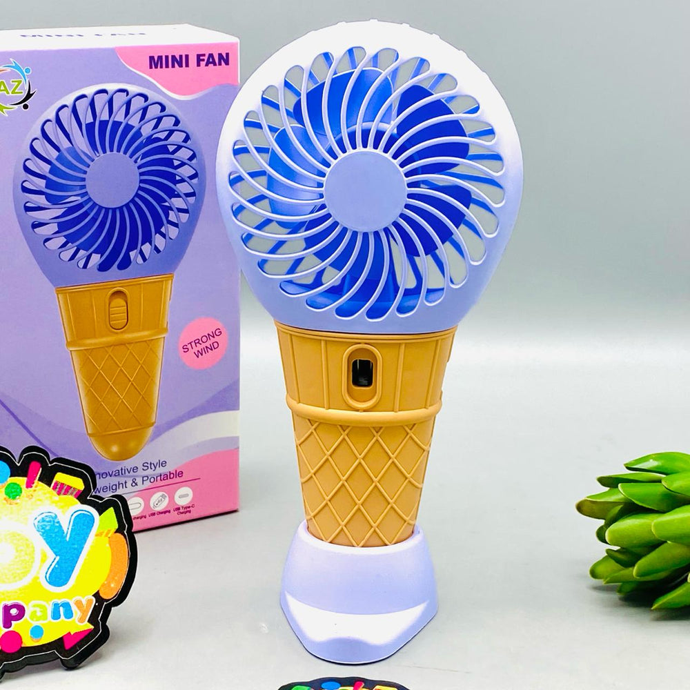 6.5" Rechargeable Cone Themed Cooling Fan