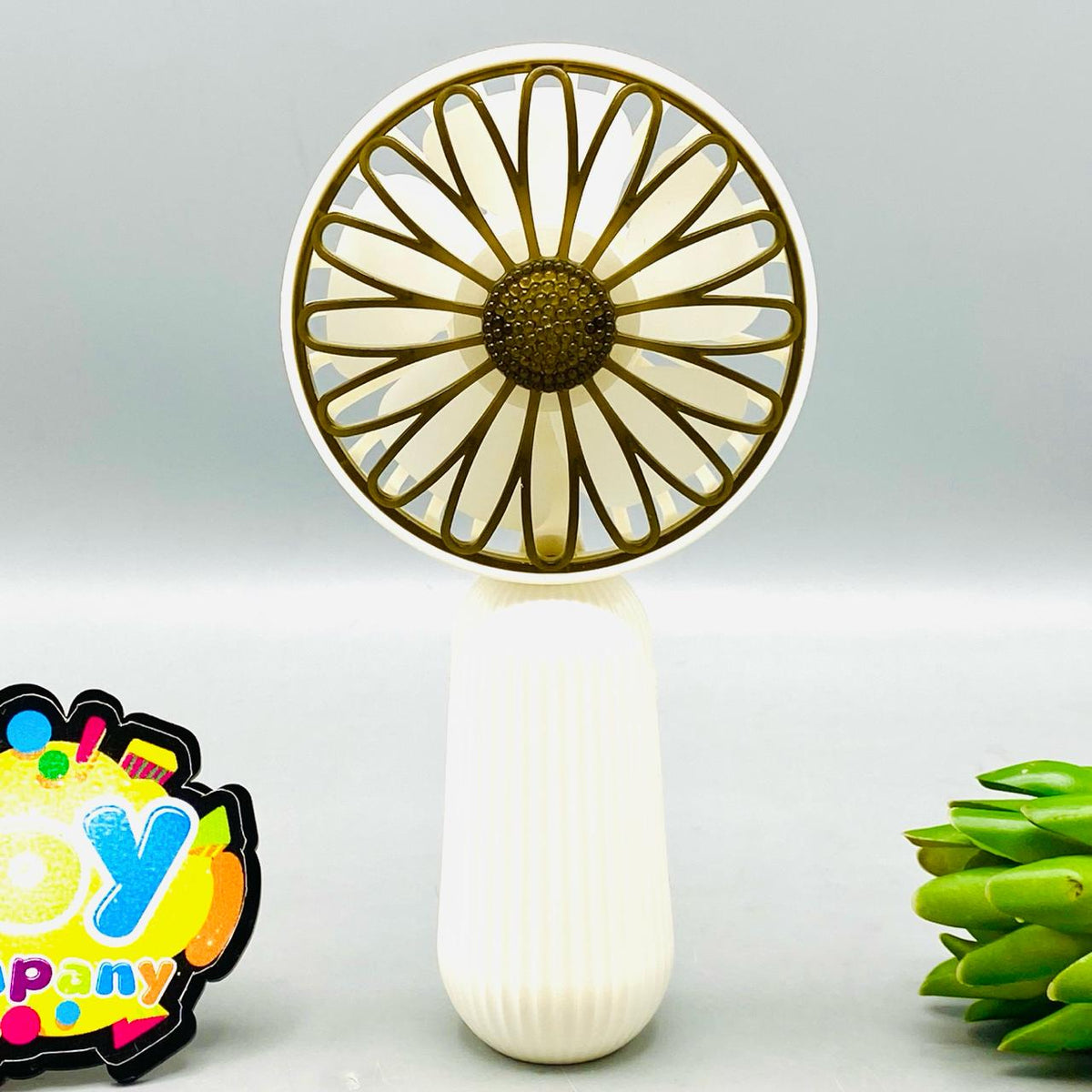 6.5" Rechargeable Cooling Fan With Colorful Lights 