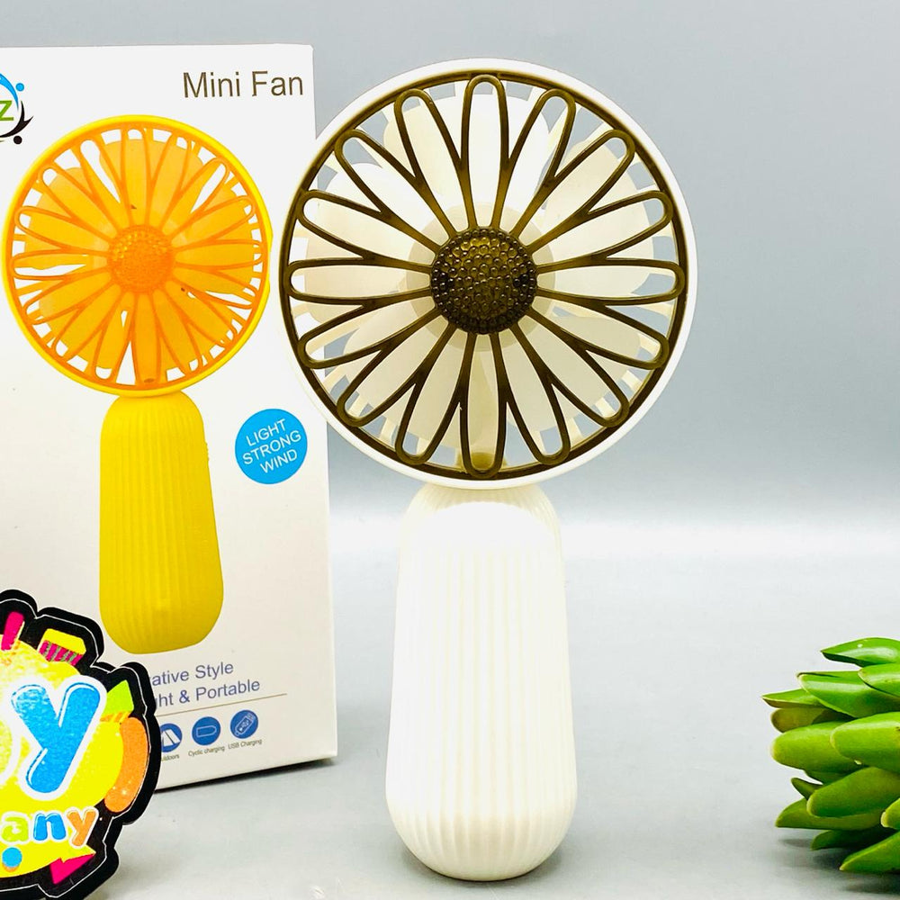 6.5" Rechargeable Cooling Fan With Colorful Lights 