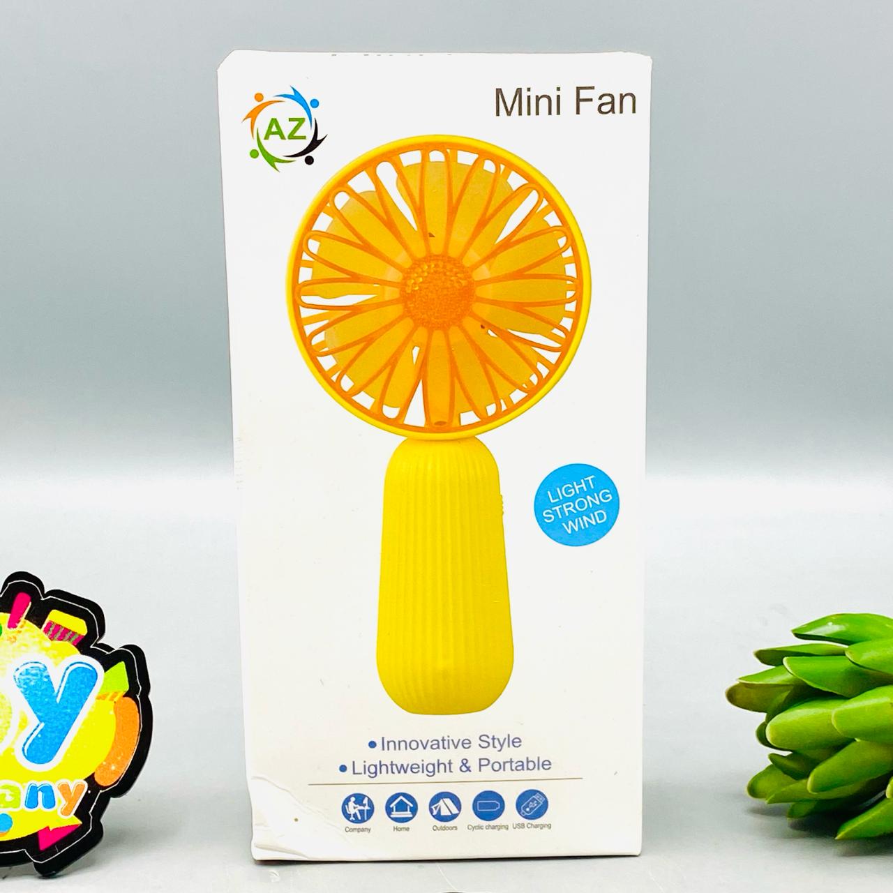6.5" Rechargeable Cooling Fan With Colorful Lights 