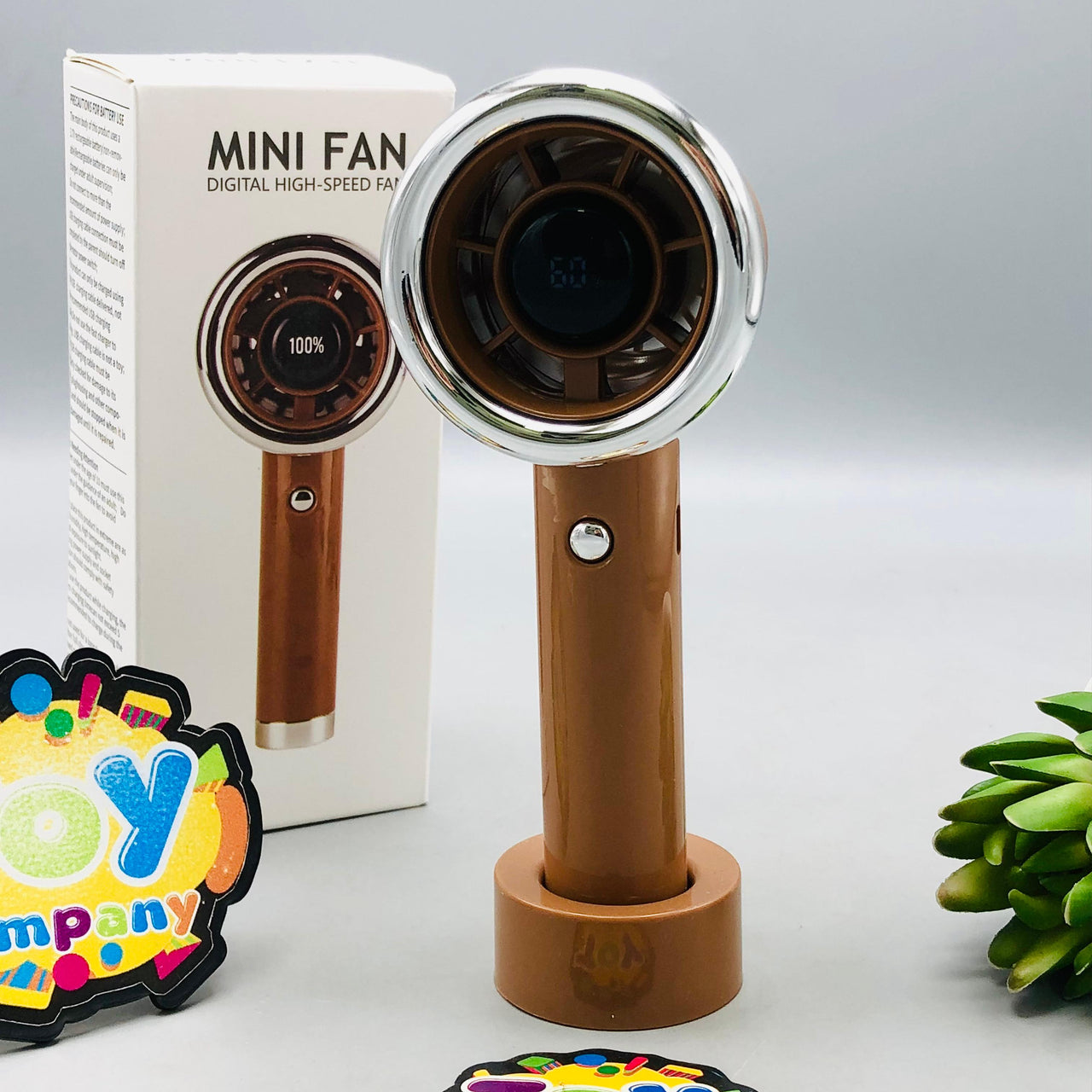 6.5" Rechargeable Digital Display High Speed Cooling Fan