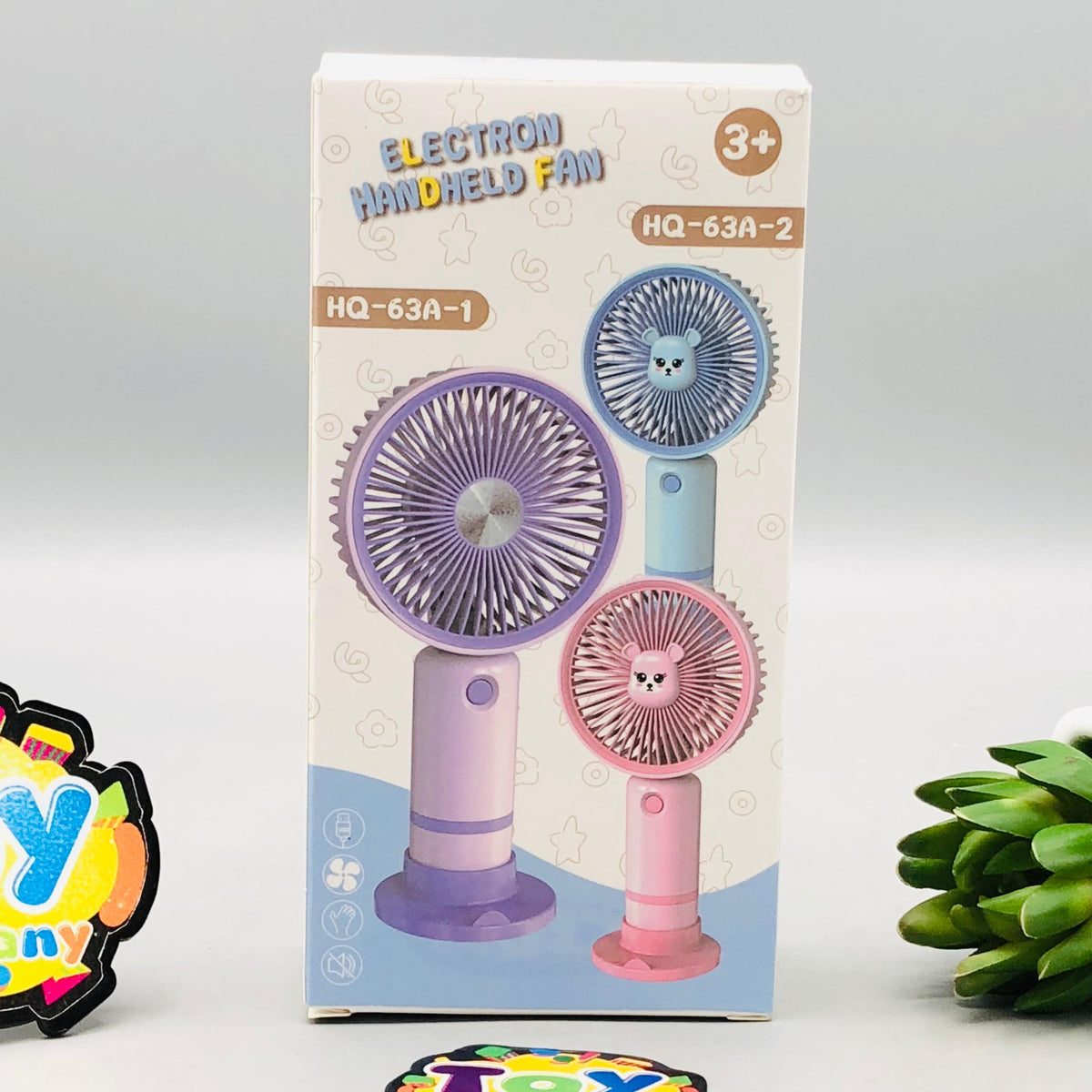 6.5" Rechargeable Mini Electron Three Speed Fan