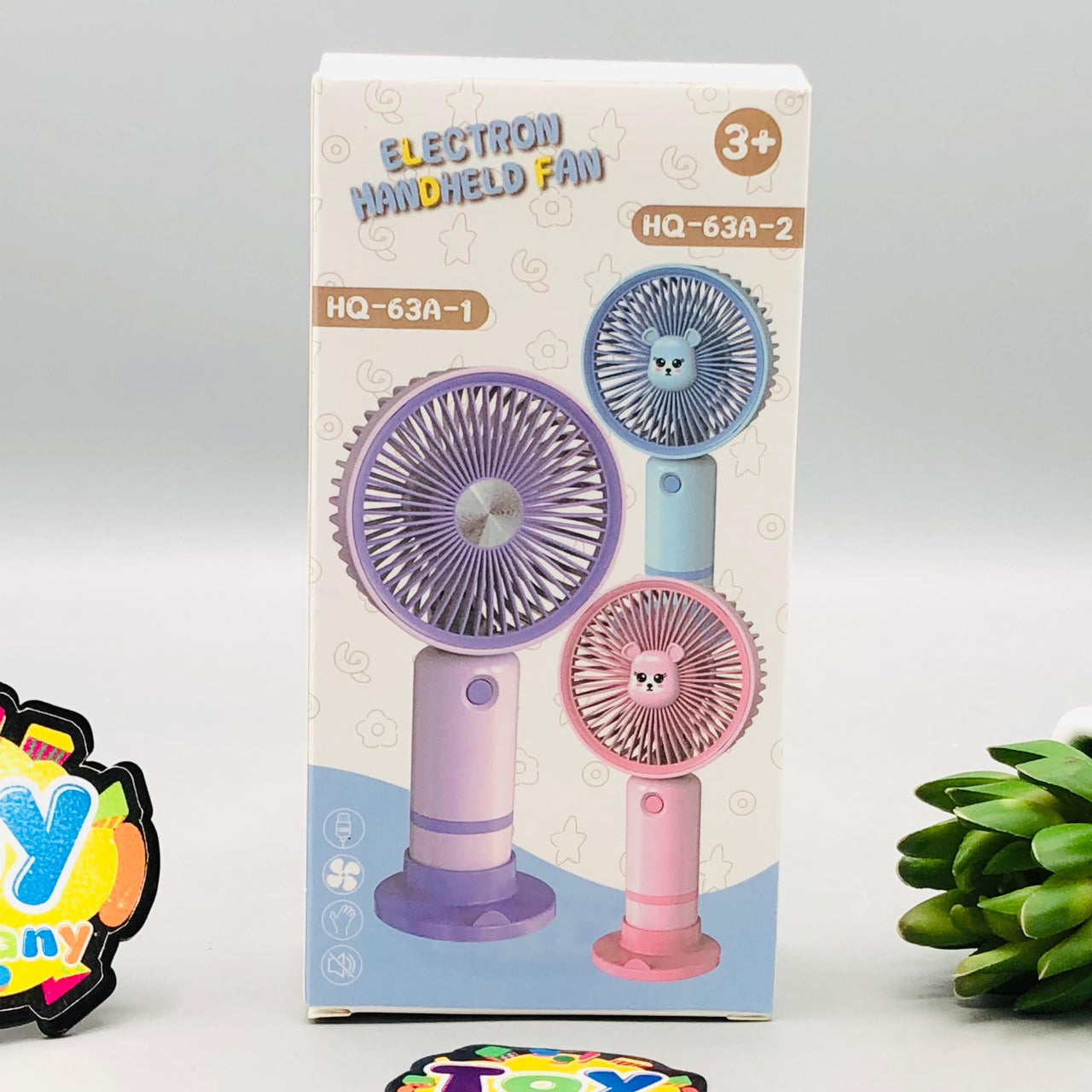 6.5" Rechargeable Mini Electron Three Speed Fan