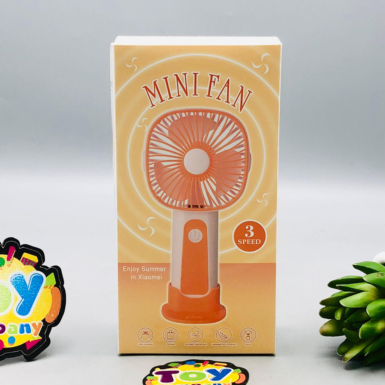 6.5" Rechargeable Enjoy Summer Handheld & Tabletop Cooling Fan