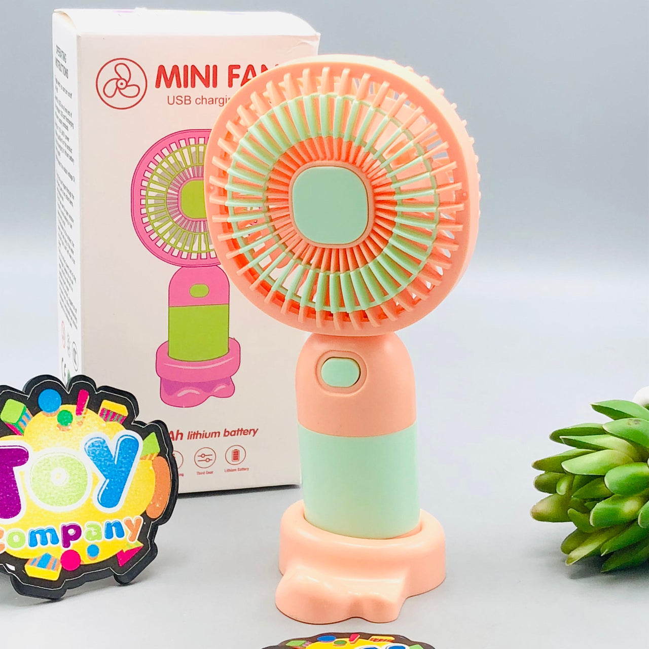 6.5" Rechargeable Mini Cute Theme Handheld Cooling Fan