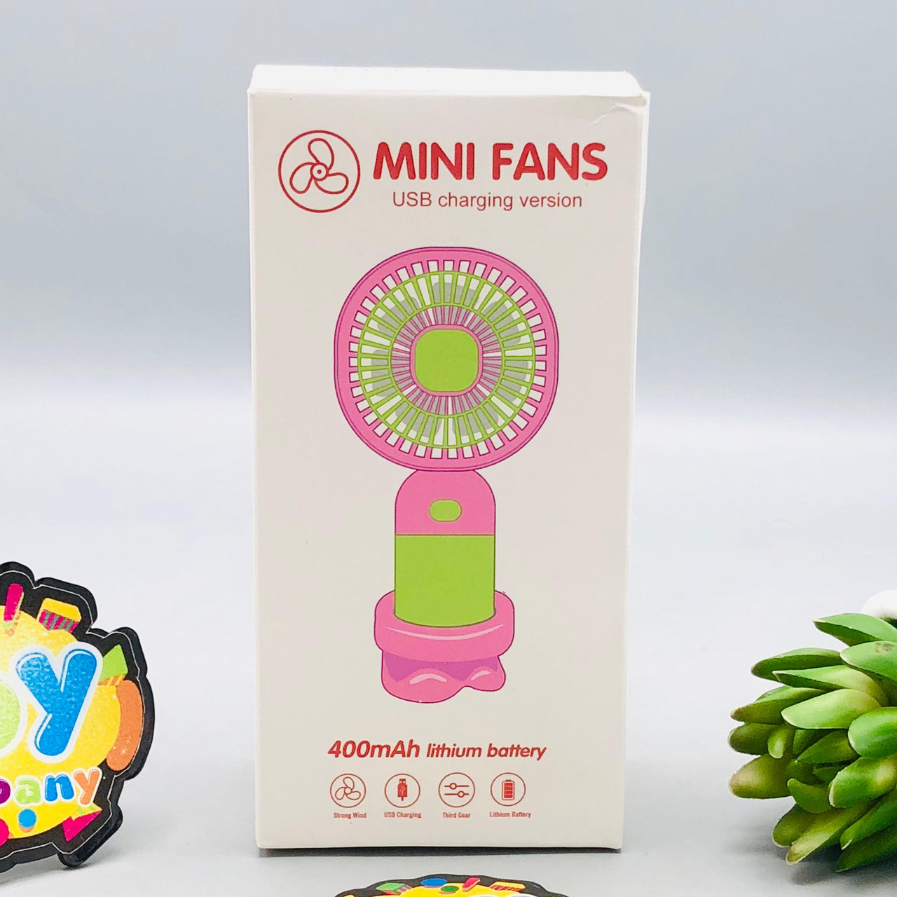 6.5" Rechargeable Mini Cute Theme Handheld Cooling Fan