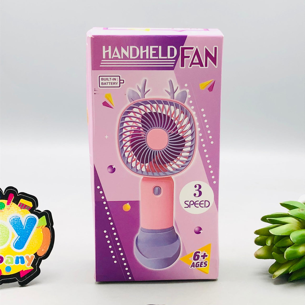 6.5" Rechargeable Three Gear Wind Speed Tabletop Fan