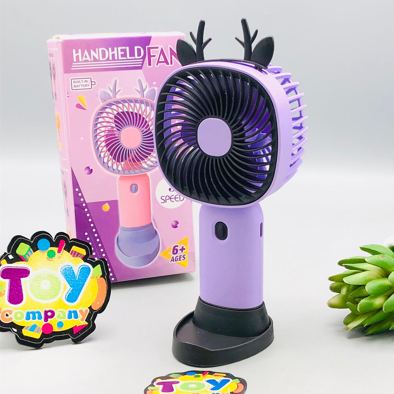 6.5" Rechargeable Three Gear Wind Speed Tabletop Fan