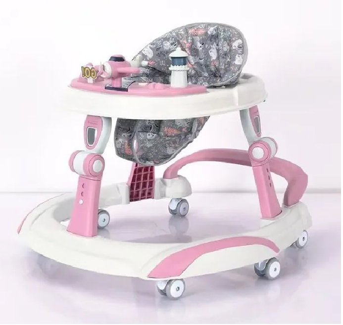 Baby Light & Musical Walker With Aircraft Toy Tray
