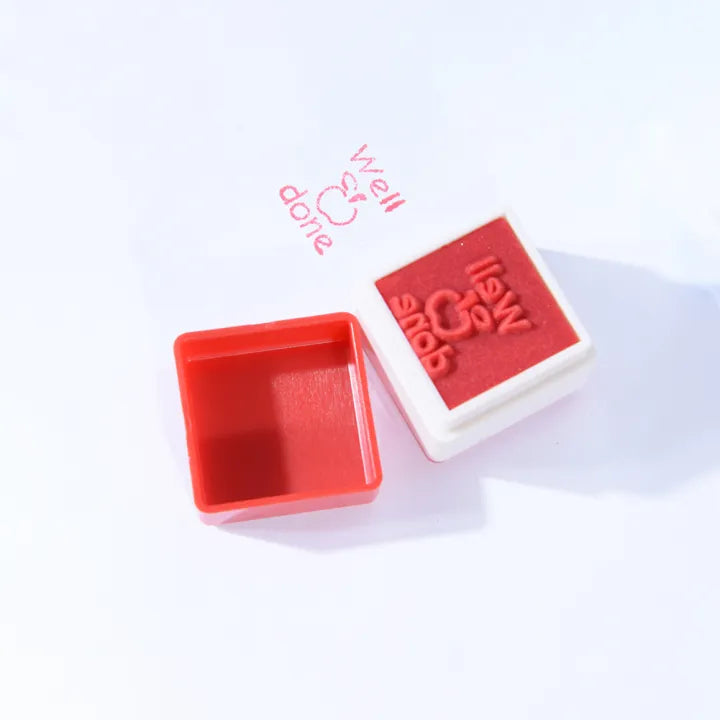 6Pcs Mini Self Inking Reward Stamp Set
