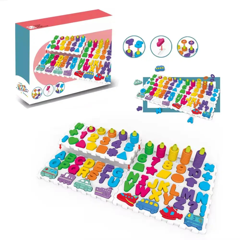 4in1 Kids Number & Letter Learning Board