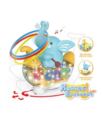Battery Operated Rowing Elephant Gear Ship With Light & Music