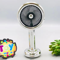 Rechargeable Colorful Desktop Fan With Lights
