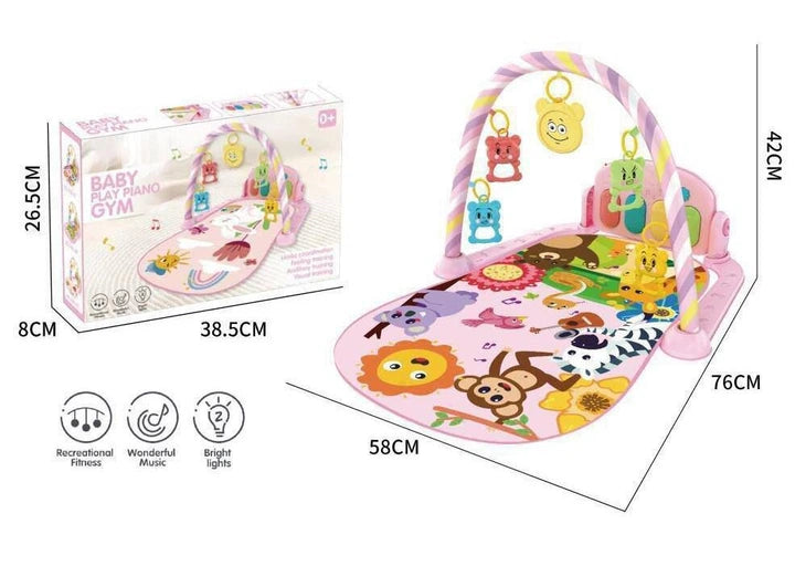 Premium Baby Zoo Theme Piano Play Gym