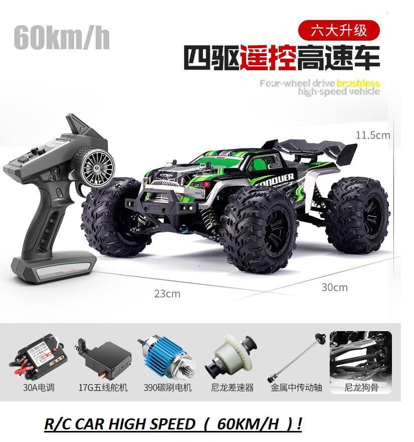 60km/h RC High Speed Off-Road Truck - Green