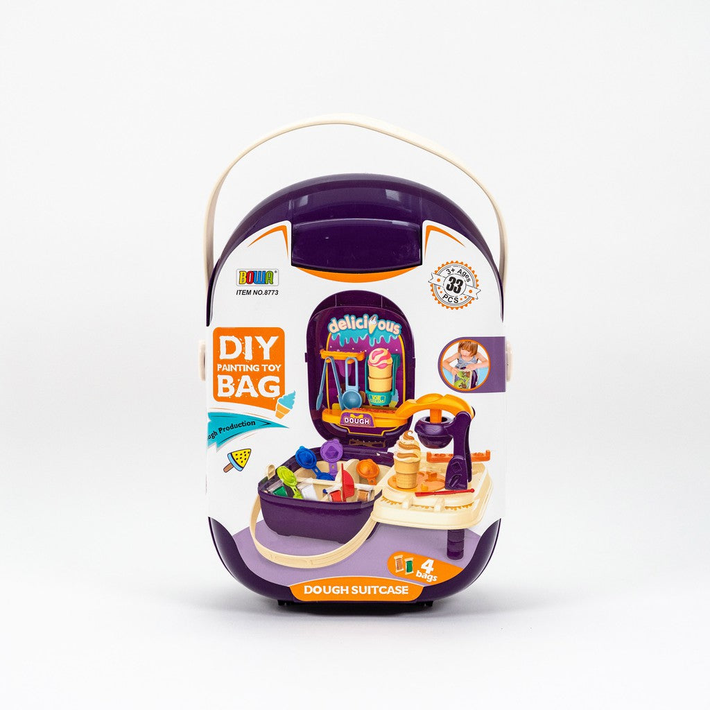 Bowa's Ice-cream Dough Suitcase - DIY Painting Toy Bag