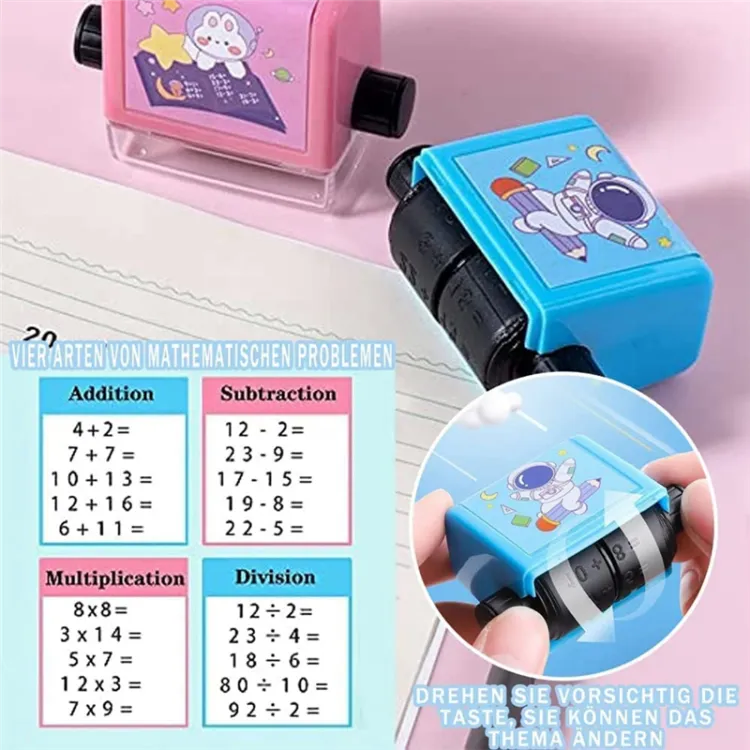 Educational Mathematical Rolling Stamp For Kids