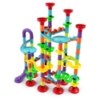 142Pcs DIY Marble Run Building Blocks Track