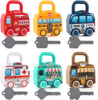 Thumbnail for 6Pcs Unlock Cars Push Toy with Keys