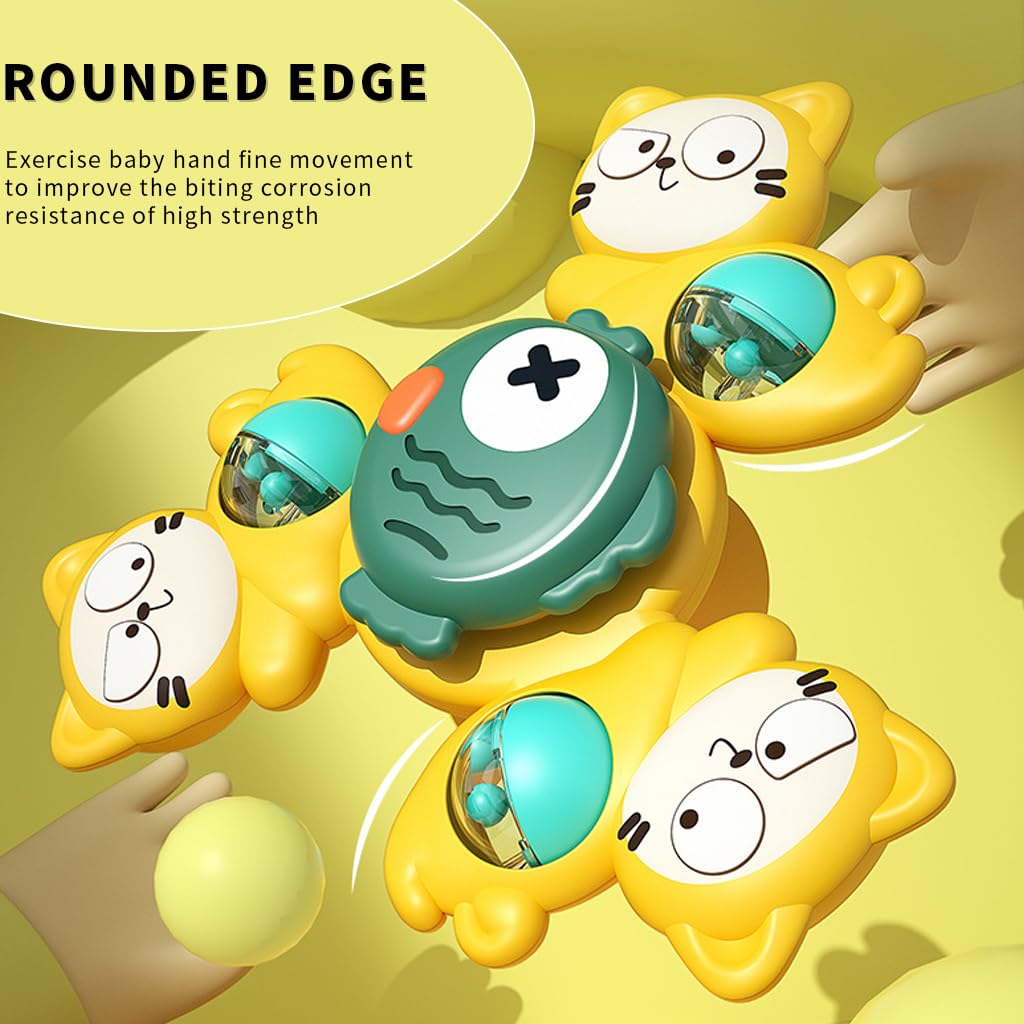 3Pcs Animal Shape Baby Spinning Rattles