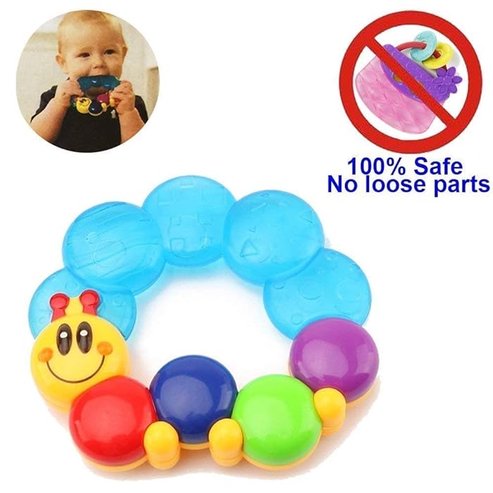 Caterpillar Design Baby Teether & Rattle