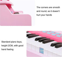 37 Keys Electronic Keyboard Piano With Microphone & Stool