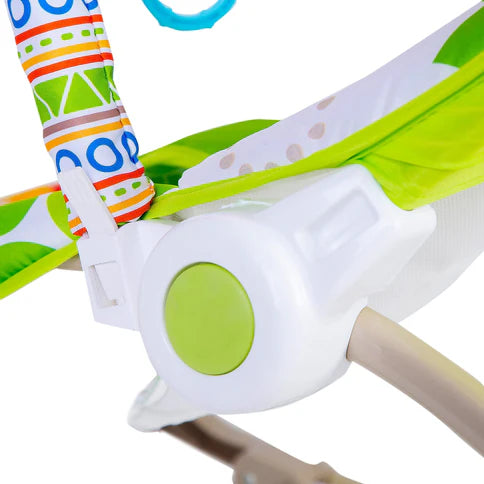 Musical Infant To Toddler Animal Design Rocker - Green