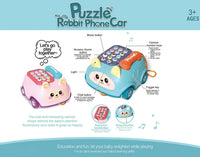 Kids Puzzle Rabbit Musical Telephone Car