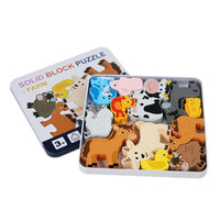 Toddlers Premium Farm Themed Solid Puzzle