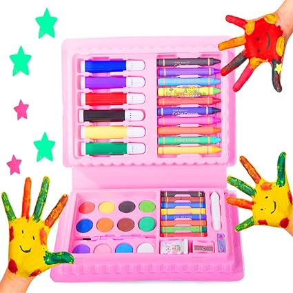 42Pcs Drawing & Painting Art Box For Girls - Assortment