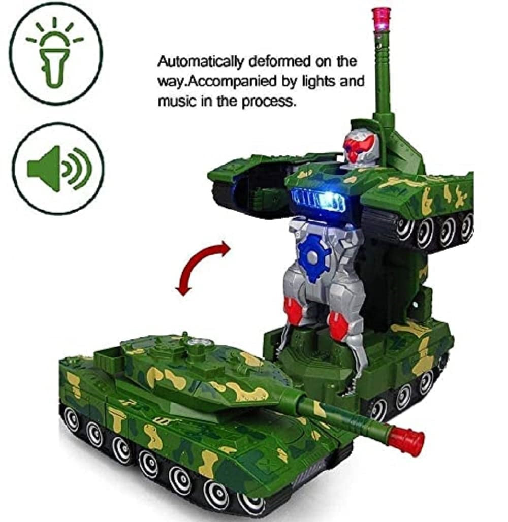 Deformation Combat Military Tank With Light & Sound
