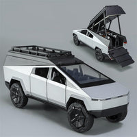 1:32 Diecast Tesla Camping Cybertruck With Bike