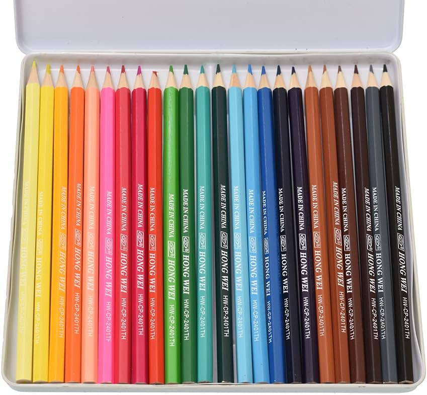 24Pcs Color Pencils Set