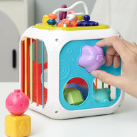 7in1 Montessori Shape Sorting Cube Toy