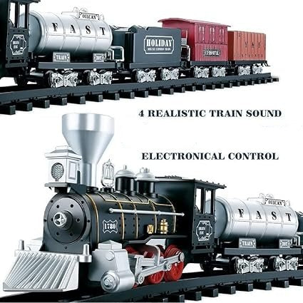 21Pcs Electronic Control Classic Train With Realistic Sound