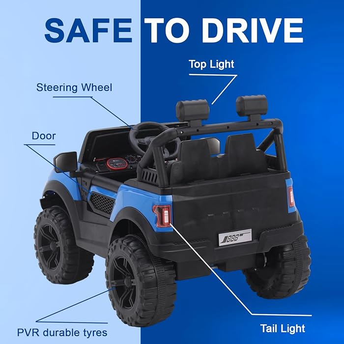 Kids Electric Ride on Jeep Solid Design