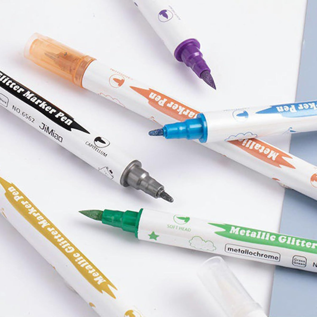 10Pcs Metallic Glitter Marker Pen