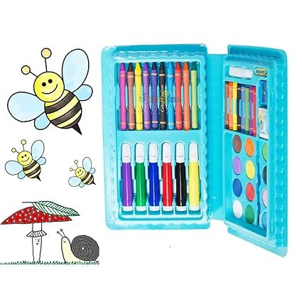 42Pcs Drawing & Painting Art Box For Boys - Assortment