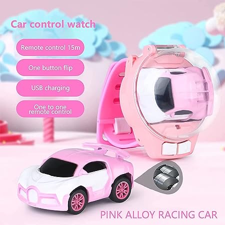 Pink Mini Alloy Watch Remote Control Car
