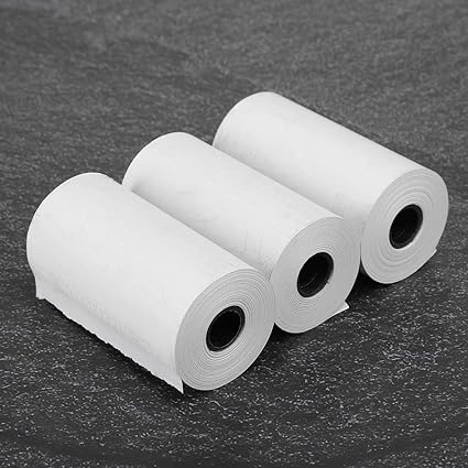 3Pcs Thermal Printer White Paper Rolls