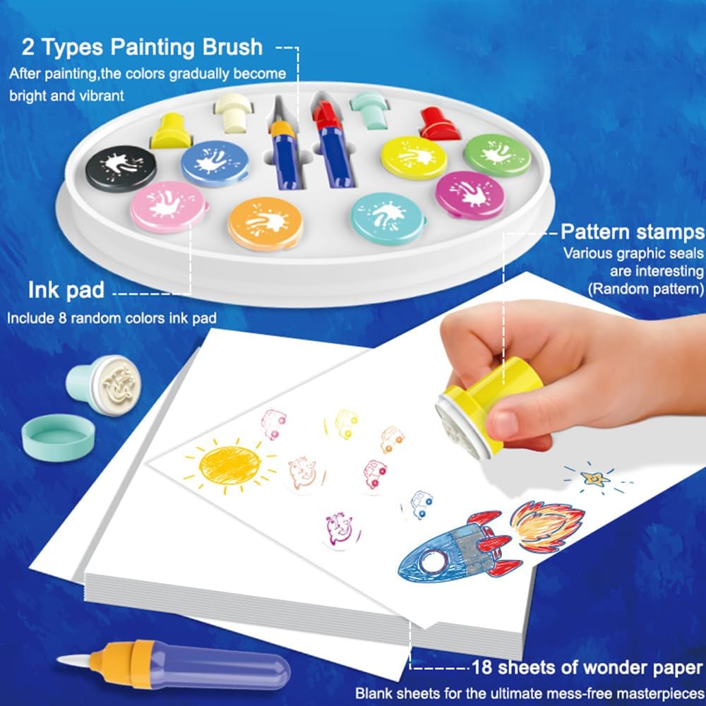 Toddlers Magical Color Painting Set