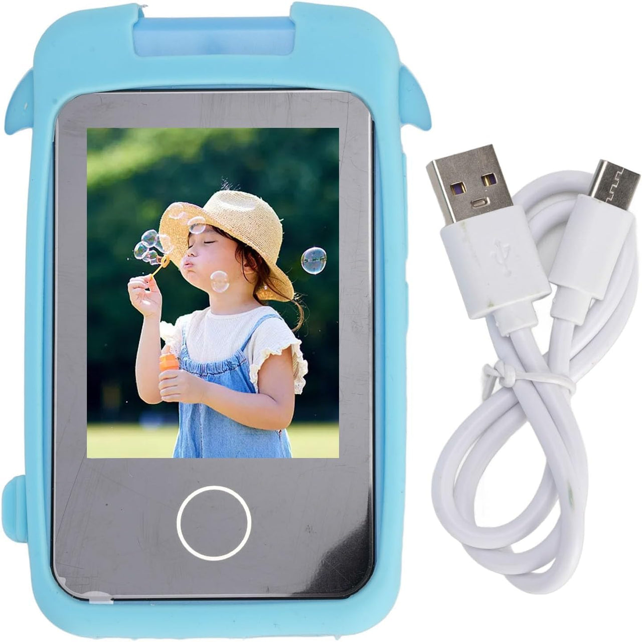 Kids Dolphin Rotatable Lens Digital Touch Phone