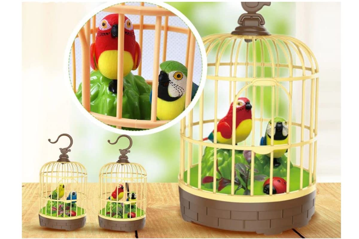 Electric Beautiful Parrot Cage With Chirping Music