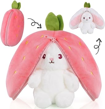 7* Inches Easter Plush Bunny With Zipper