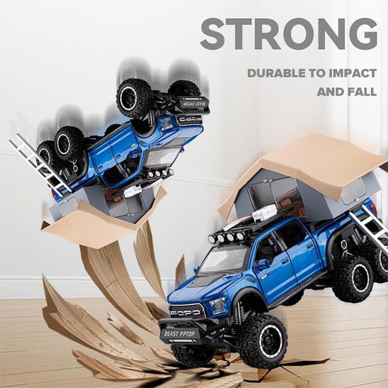 1:24 Diecast Ford Raptor F150 Camping Truck