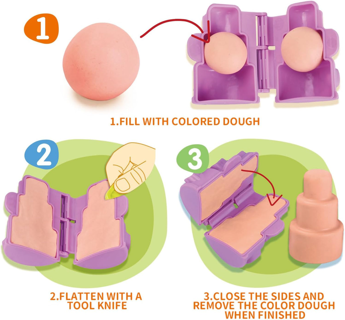 Sweet Cake Colorful Dough Play Set With Molds